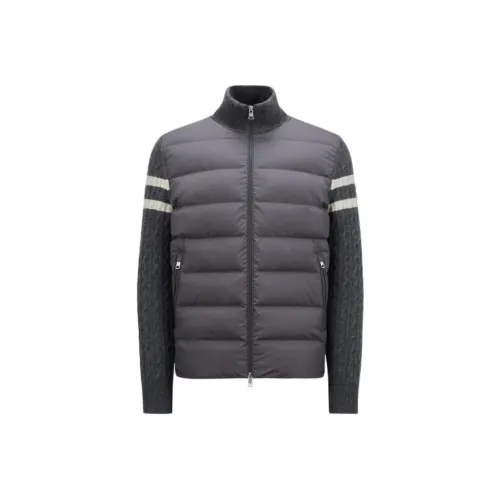Moncler Padded Corduroy Collection Пуховик Мужской Серый