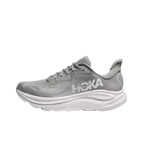 HOKA ONE ONE CLIFTON 10 Беговые кроссовки Низкие TOP STAR Пыльно-серый Мужской