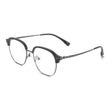 Яркий черный | Металлический-C22 & Защита от синего света, 0 диоптрий, линзы