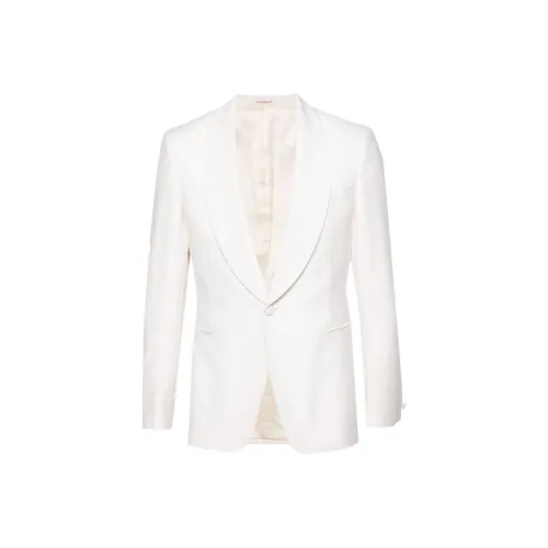 FURSAC FW24 Бизнес-костюм Пальто Мужской Айвори Белый