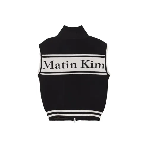 MATIN KIM Черные Унисекс Жилеты