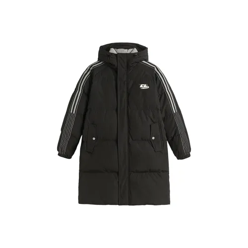 CELUCASN Хлопковый пуховик унисекс черного цвета