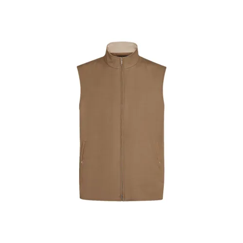 Ermenegildo Zegna Camel Brown Мужские жилеты