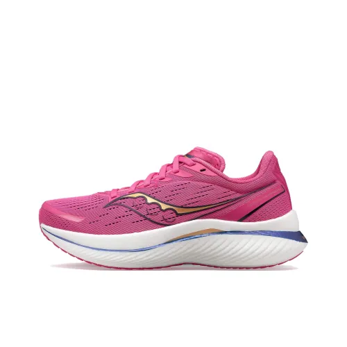 Saucony Endorphin Speed 3 противоскользящие устойчивые к истиранию низкий топ беговые кроссовки женские розовые