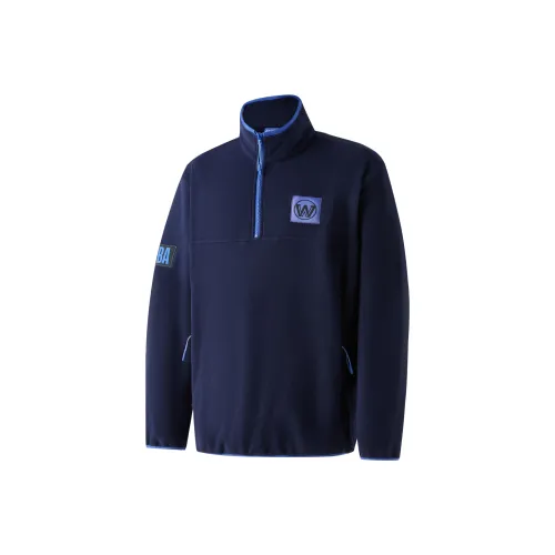 NBA Воротник-стойка Куртка Унисекс Темно-синий