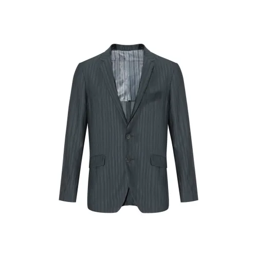 DIDIBOY Бизнес-костюм мужской серо-зеленый