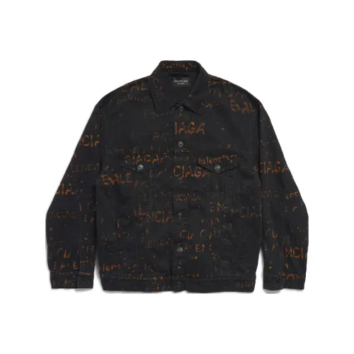 Balenciaga FW24 Denim Jacket Loose Fit Unisex Black Баленсиага FW24 Деним Куртка Свободный крой Унисекс Черный