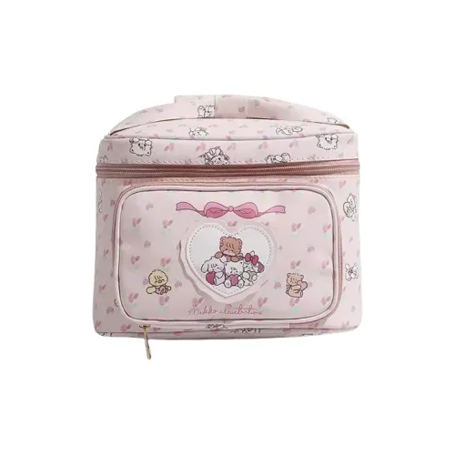 LIANXIANGKE NS Makeup Bag Сумка для хранения Большой объем Милый медведь Аниме Квадратная Сумка Хранение и Путешественные косметички