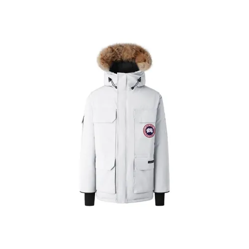 Canada Goose Expedition Series Пуховик PARKA Пальто Азиатская версия Зимний Мужской Белый