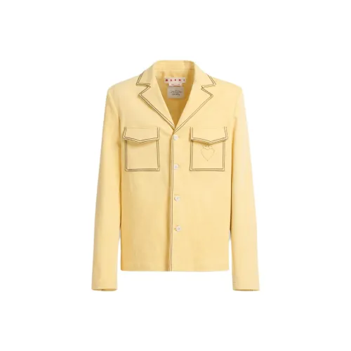 MARNI Бизнес-костюм мужской жёлтый