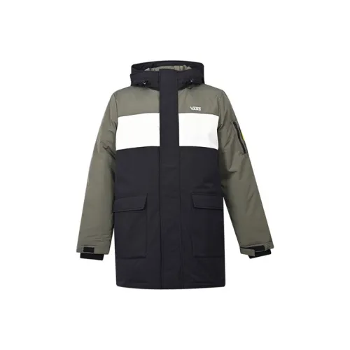 VANS Пуховик Мужской Армейский Зеленый