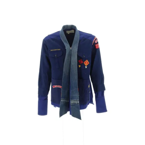 GREG LAUREN Medium Blue Мужские Куртки