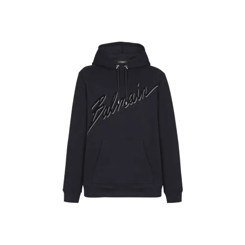 BALMAIN Черные Мужские Свитшоты