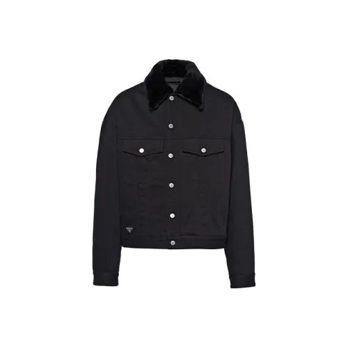 PRADA FW23 Denim Jacket Men's Black
