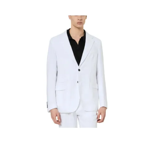 Massimo Alba SS24 Бизнес Костюм Пальто Мужской Белый