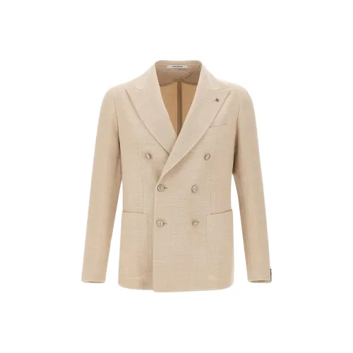 Tagliatore Бизнес-костюм Пальто Мужской Бежевый