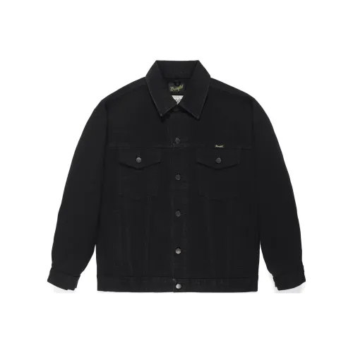 WACKO MARIA WRANGLER Co Branded Модель Черный Унисекс Джинсовые куртки