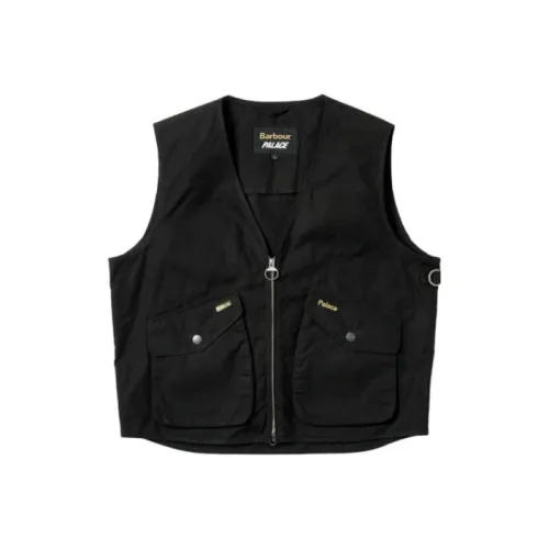 PALACE Barbour Collaboration Black Unisex Gilets