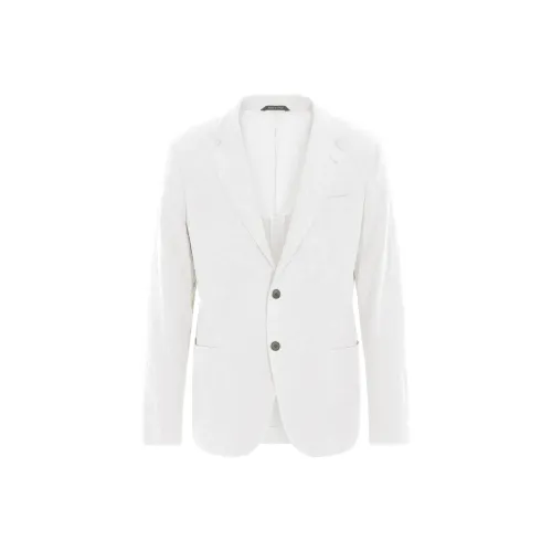 GIORGIO ARMANI Бизнес-костюм Пальто Мужской Серебристо-серый