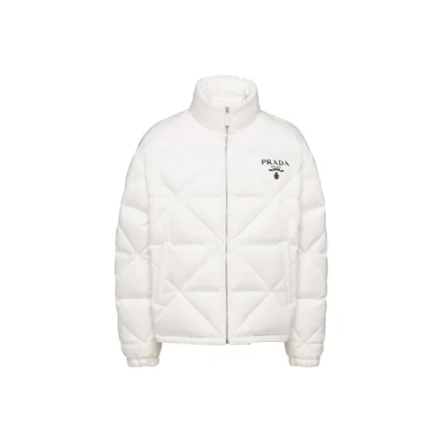 PRADA Хлопковый пуховик Мужской Белый