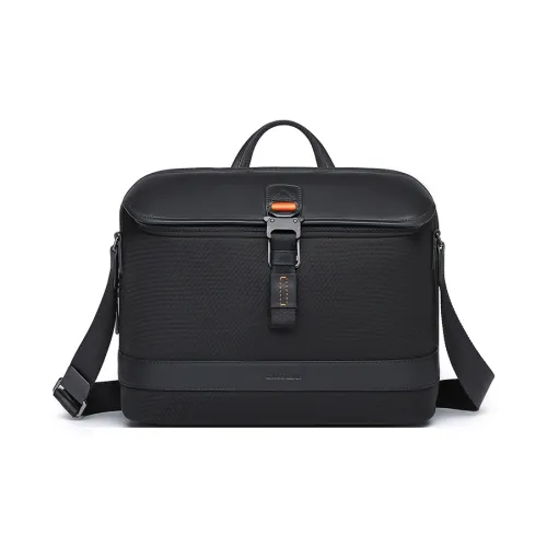 CROSSGEAR Сумка на одно плечо из лощеной коровьей кожи Унисекс Черная