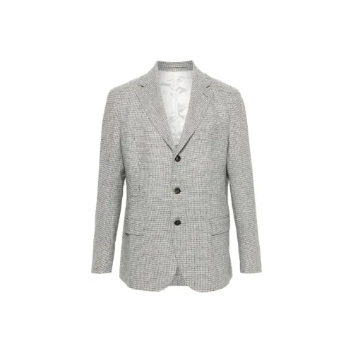 Eleventy FIRSTCLASS Made IN Italy SS24 Бизнес Костюм Пальто Мужской Светло-Серый