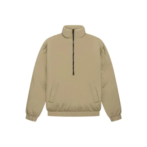 Fear Of God Essentials SS22 Хлопковый пуховик Зимний Мужской Цвет дубовый коричневый