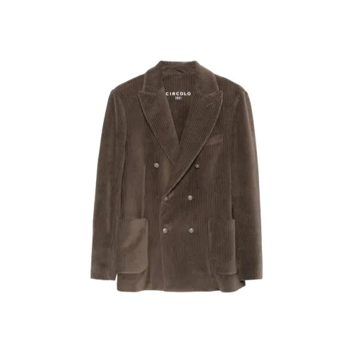 Circolo 1901 Бизнес-костюм Пальто Мужской Коричневый