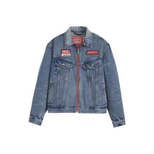 Levis Синие Унисекс Джинсовые Куртки