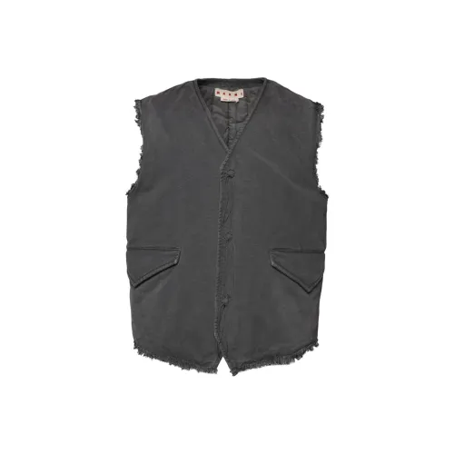 MARNI Угольный серый мужской жилет
