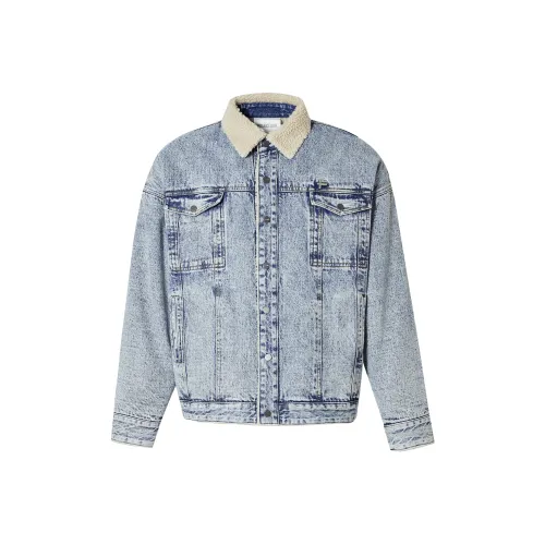 PROJECTJOIN The CLOWN'S Eye Деним Шерсть Куртка WASH Деним Куртка Унисекс Промытый