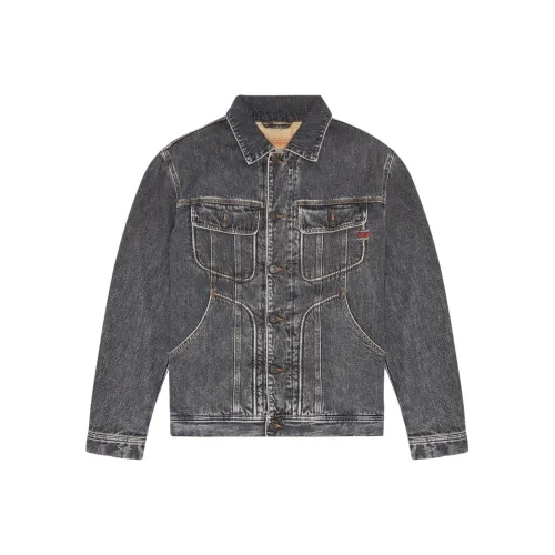 DIESEL Мужские черные куртки