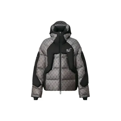 LOUIS VUITTON Пуховик Зимний Мужской Серый