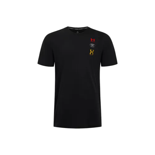 Under Armour T-Shirt Мужской Черный Белый Campus Gold