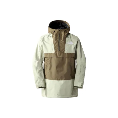 The North Face Водонепроницаемый Ветрозащитный And Дышащий Ветровка Мужской Чайно-зеленый