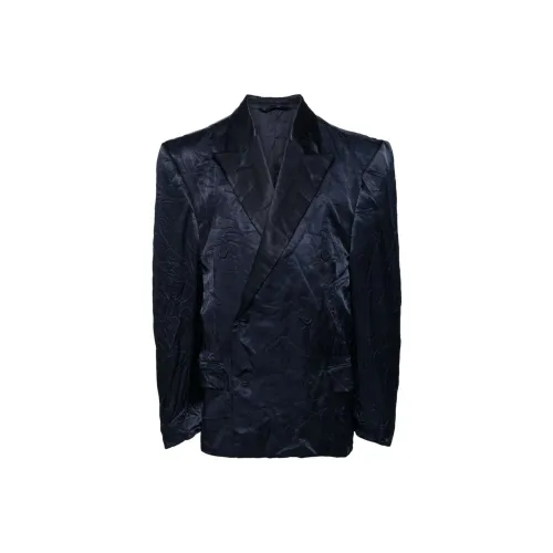 Balenciaga Бизнес Костюм Пальто Свободный крой Мужской Морской синий