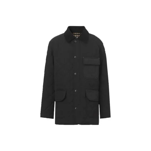 Burberry Хлопковый пуховик Мужской Черный