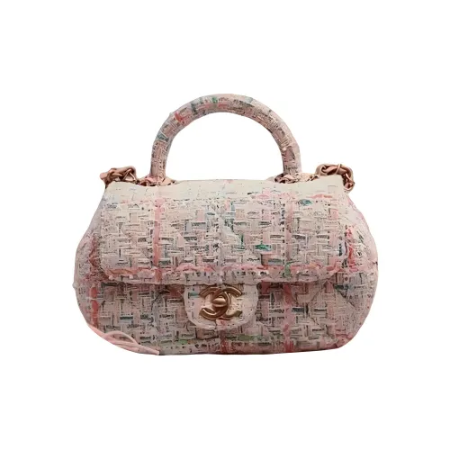 CHANEL Twill Мягкая Шерстяная Сумка через плечо Сумка Женская Многоцветная