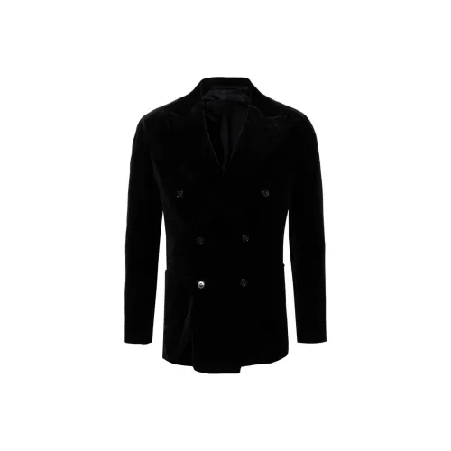 BRIONI FW24 Бизнес-костюм Пальто Мужской Черный