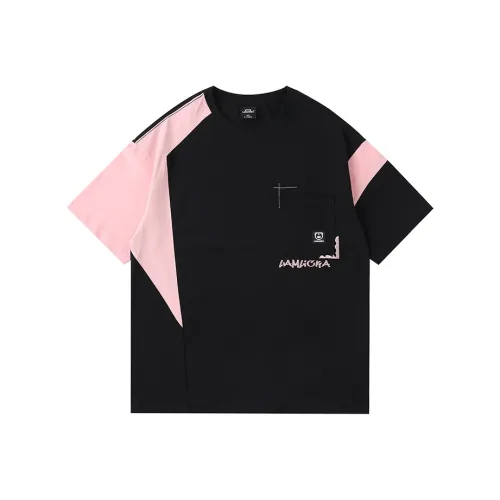 LAMLICKA T-Shirt Унисекс Черный Розовый