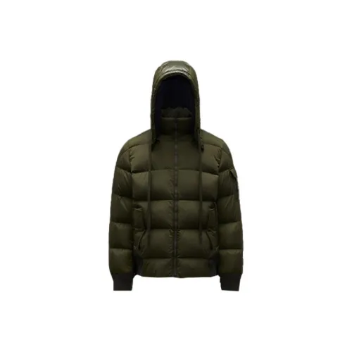 Moncler FW21 Пуховик Мужской Темно-армейский Зеленый