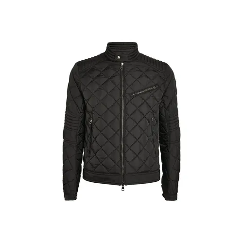 Moncler FW21 Однотонный Воротник-стойка Пуховик Мужской Черный