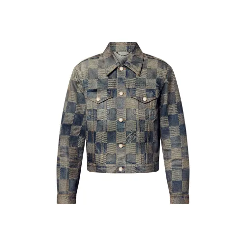 LOUIS VUITTON FW24 Denim Jacket Men's Blue LOUIS VUITTON FW24 Деним Куртка Мужская Синяя