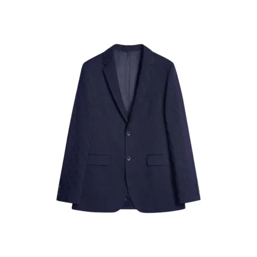 K BOXING Осенний Бизнес Костюм Мужской Фиолетово-Синий