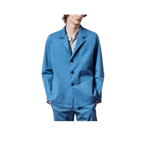 Massimo Alba SS24 Бизнес-костюм Пальто Мужской Синий