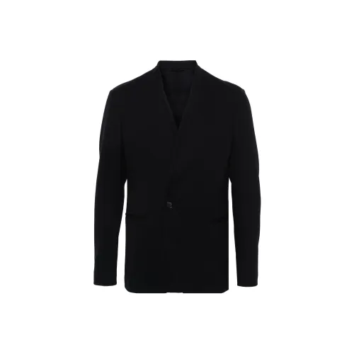 GIORGIO ARMANI SS24 Бизнес Костюм Пальто Мужской Морской Синий