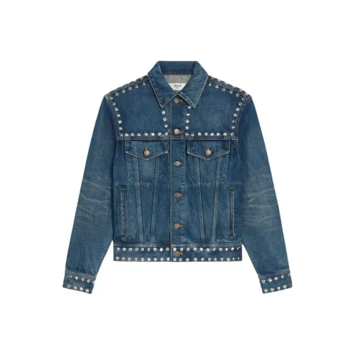 CELINE Синий Мужской Джинсовые Куртки