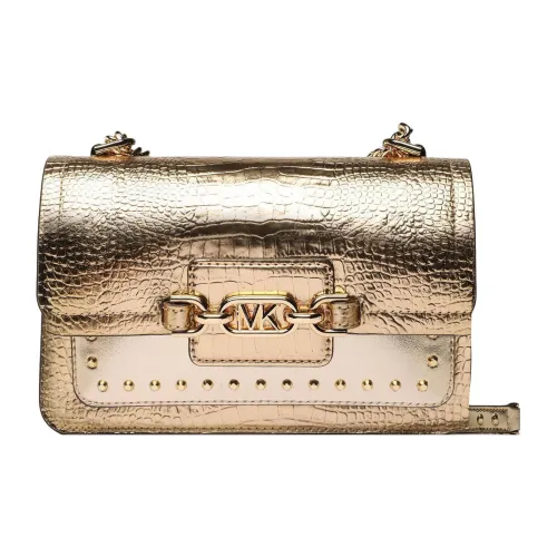 MICHAEL KORS Heather Smooth Leather Bag Сумка через плечо Женская Золотая