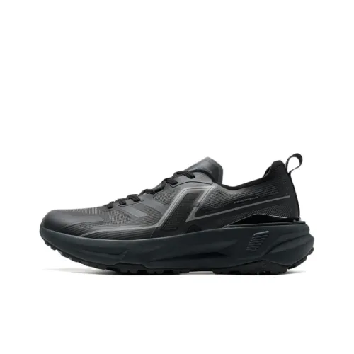 XTEP Slip-resistant Abrasion-resistant Low Top Casual Running Shoes Men's Black XTEP Противоскользящие Аbrasion-resistant Низкий Топ Повседневные Беговые Кроссовки Мужские Черные