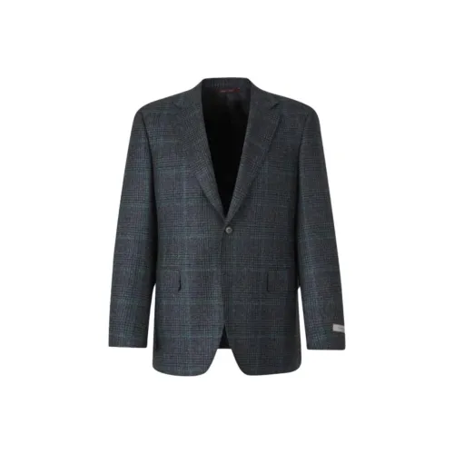 Canali Бизнес-костюм Пальто Мужской Черный